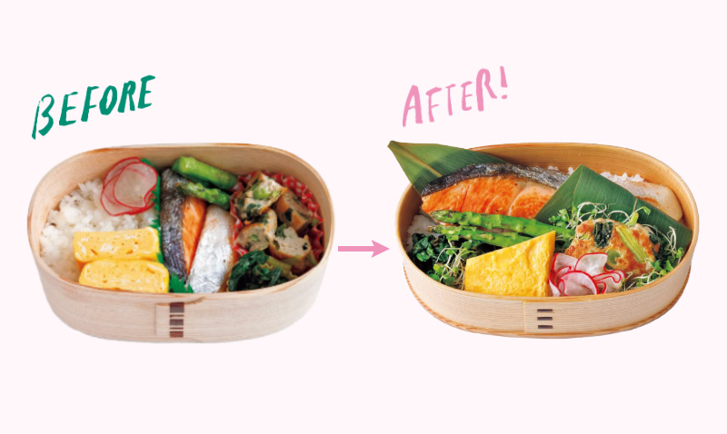 オムレツのっけ弁当