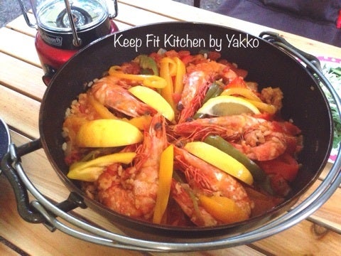 ダッチオーブンで簡単パエリア