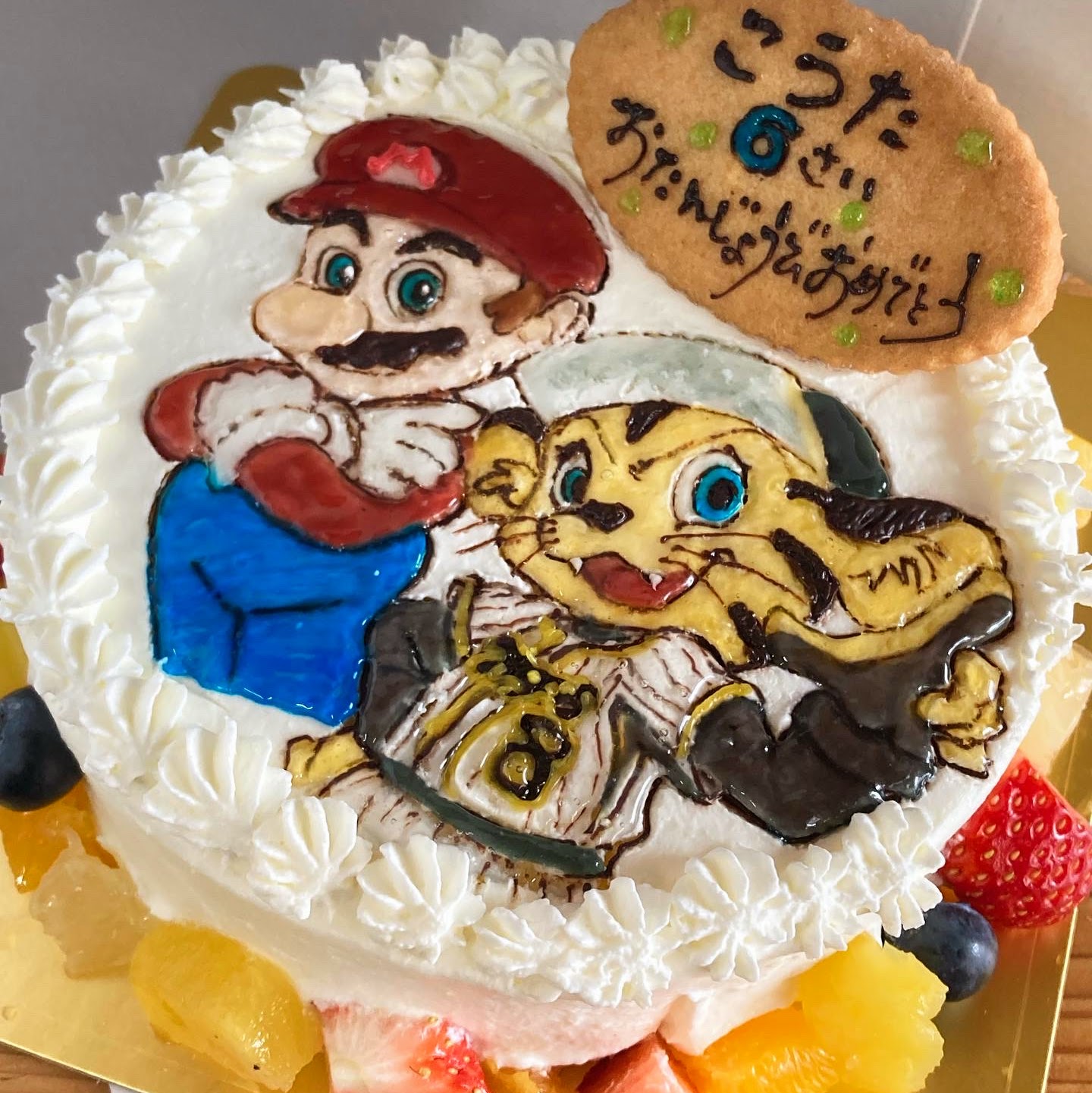 フルーツ生クリームケーキ５号 誕生日ケーキ バースデーケーキ アニバーサリーケーキ かわいい 生デコ フルーツケーキ メッセージプレート :うしゃぎさん - 通販 - Yahoo!ショッピング