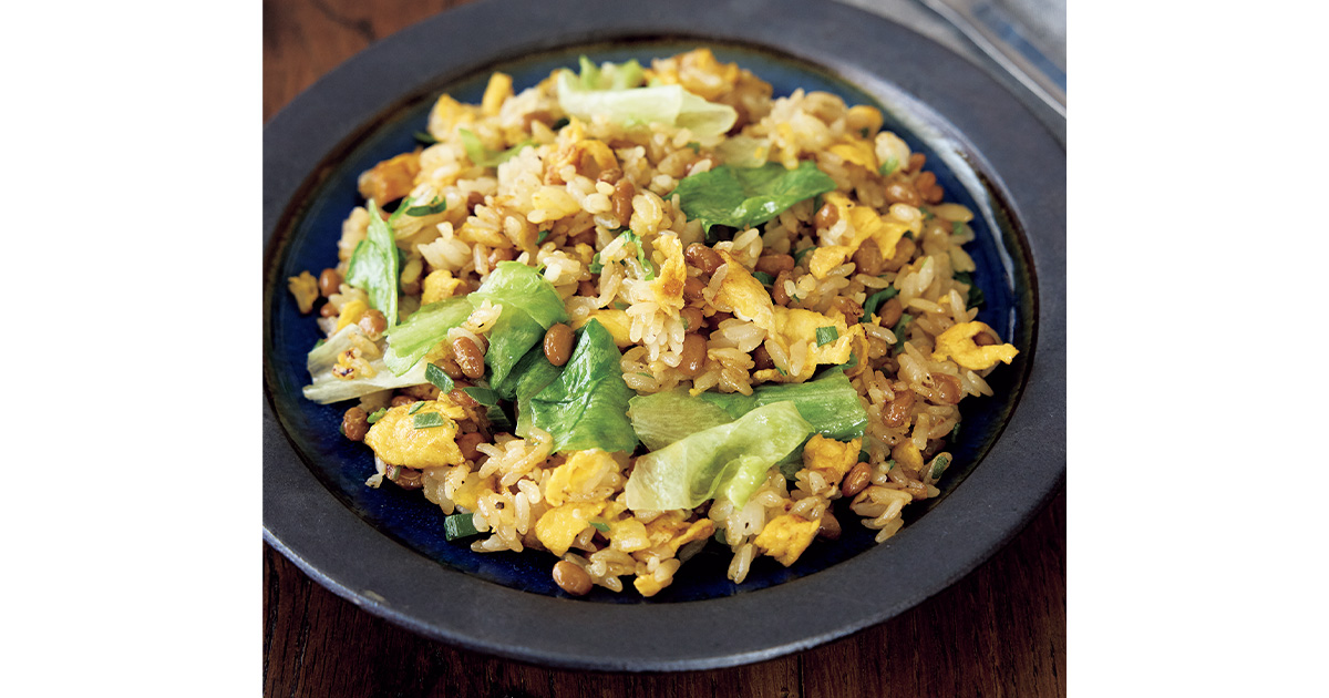 レタス納豆チャーハン sceviSnapdish スナップディッシュID:G4OqCa