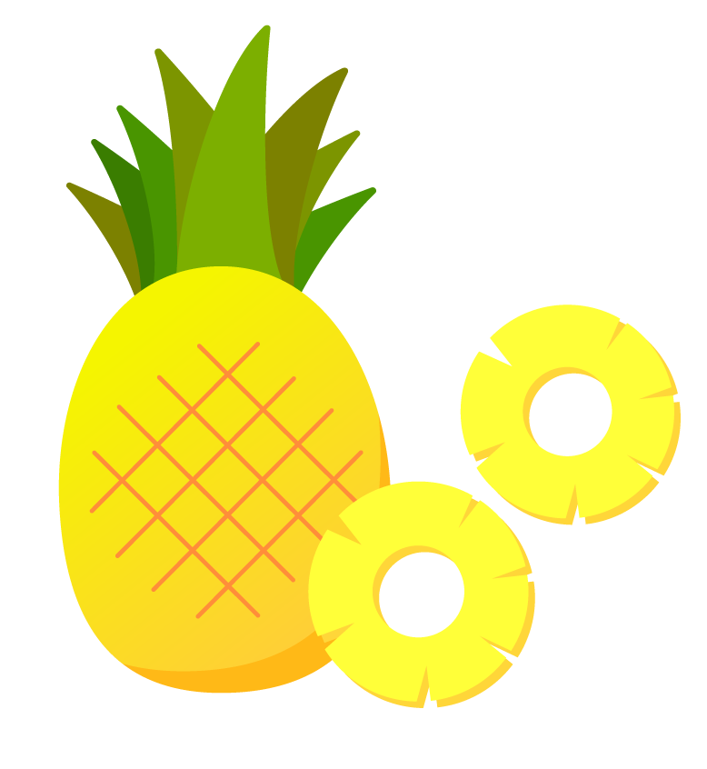 無料素材制作例 夏婚にピッタリ！パイナップルのガーランドとプロップス☆ - Luna Novia