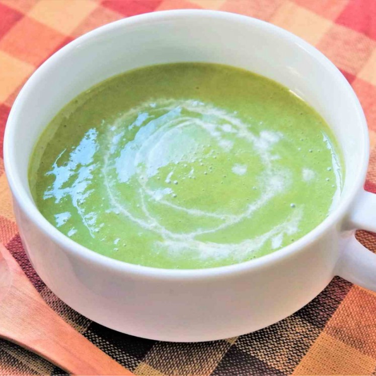 新玉ねぎと新じゃがいもの豆乳味噌ポタージュ