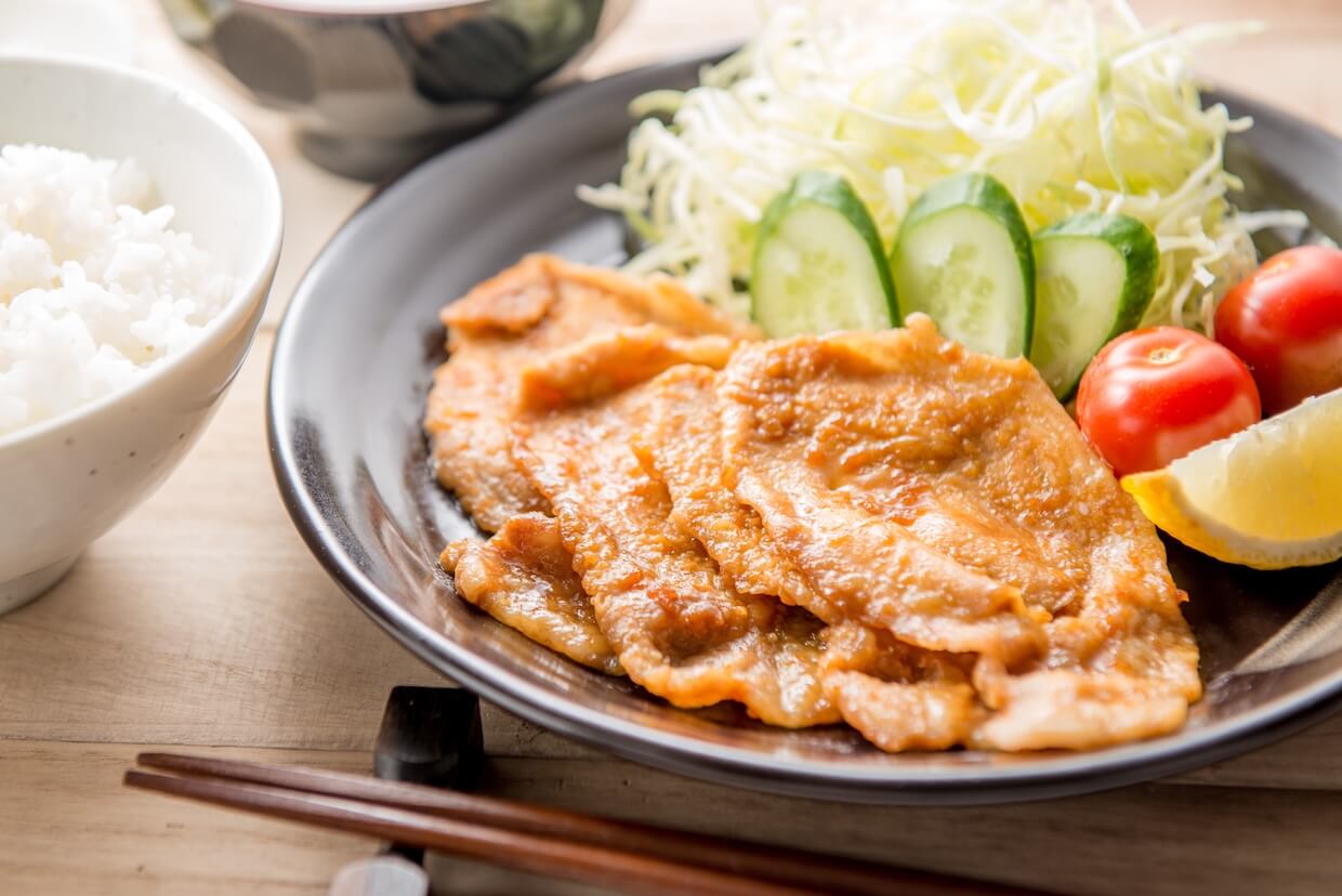 豚肉とナスのとろうま生姜焼き献立！簡単で美味しいレシピ