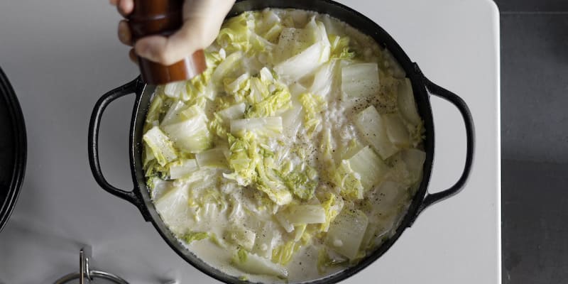 トロトロ白菜と鶏肉のクリーム蒸し煮 レシピ 上田 淳子さん みんなのきょうの料理