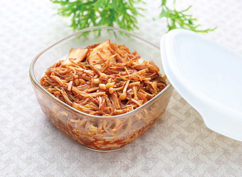 だしブレンドrecipeさっぱり梅なめたけ：白ごはん.com