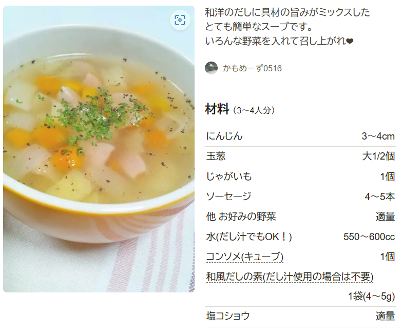 スープ レシピ つくれぽ最新人気ランキングTOP30！殿堂入りレシピを中心にご紹介レシピランキングネット