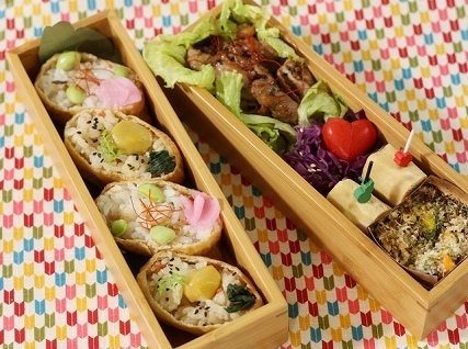 ネコちゃんお魚get オープンいなり寿司弁当 ayano.adshSnapdish スナップディッシュID:GDLXaa