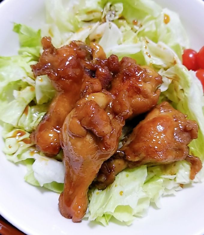 男メシ！フライパンで簡単！「手羽元の甘辛ローストチキン風」を作ってみる・ 笑 日々、徒然なるままに by中原信一郎 ドスコイ中原