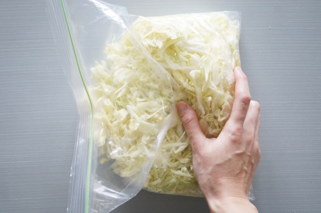 野菜ひとつ キャベツの塩昆布うまダレ和え