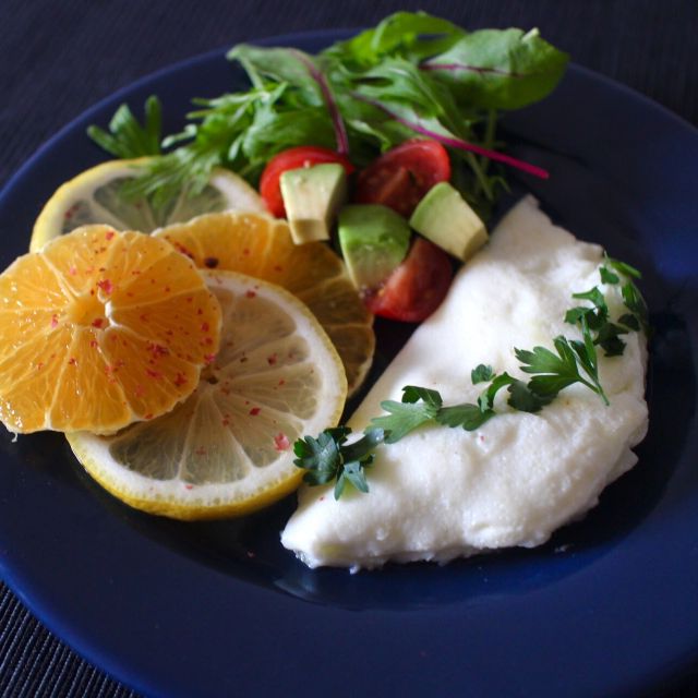 朝食に♡卵白でホワイトオムレツ