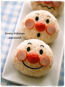 キャラ弁グッズ 6アンパンマンおむすび型の使い方 How to make rice balls Anpanman
