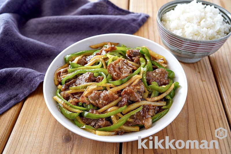 チンジャオロース風丼レシピオタフクソース