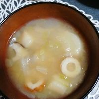 しいたけと玉ねぎのお味噌汁