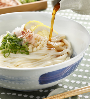 冷やし！豚ねぎ塩ぶっかけうどん がっつりだけど、さっぱり♡