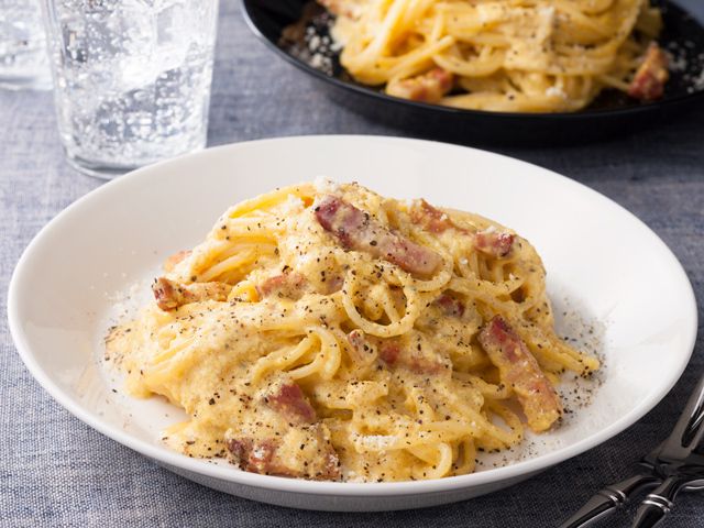 あっさり濃厚♪ 豆乳カルボナーラ