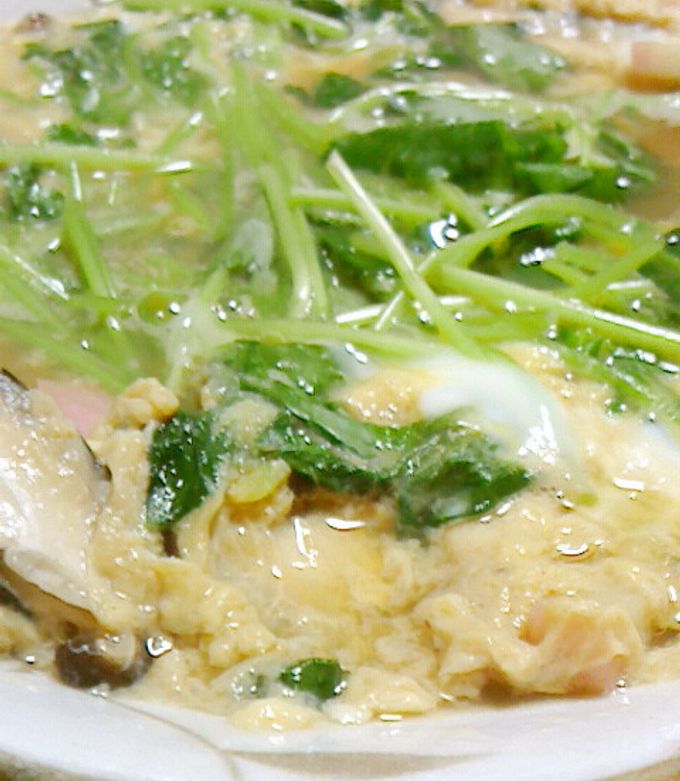 三つ葉たっぷり！だし巻き玉子