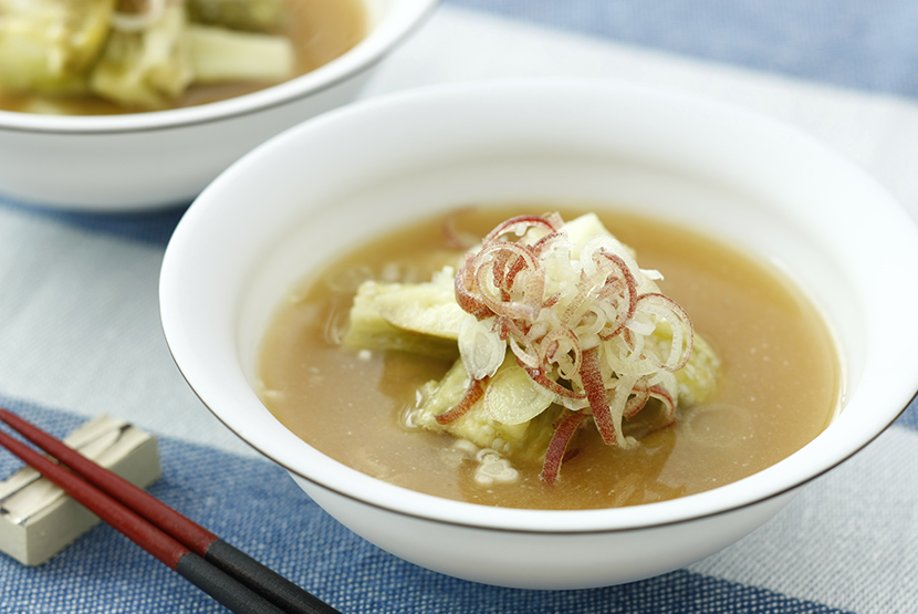 揚げなすのお味噌汁