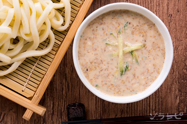 やる気1%でごまつゆつけうどんレシピ