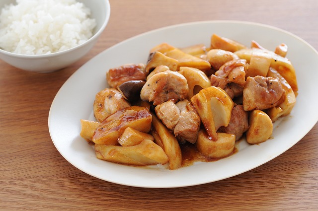 鶏肉とチンゲンサイの中華風炒め