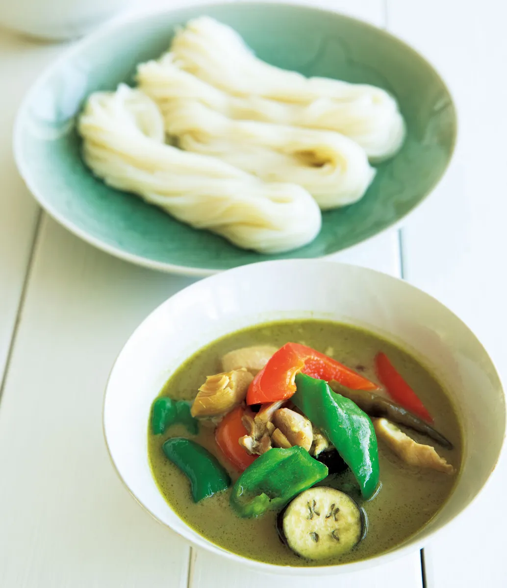 冷やしうどんのカレーつけ麺