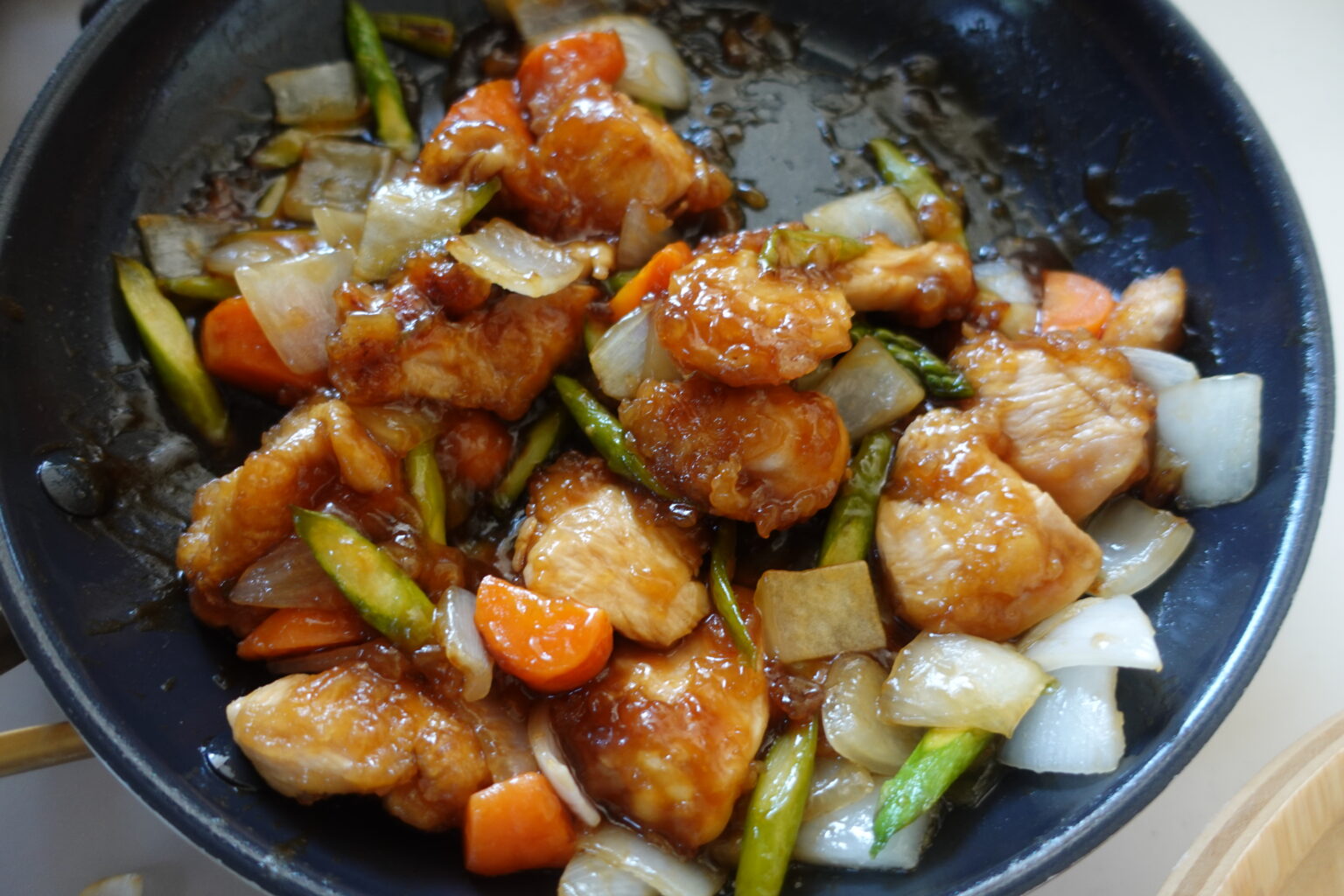 揚げない＊鶏と野菜の黒酢あん