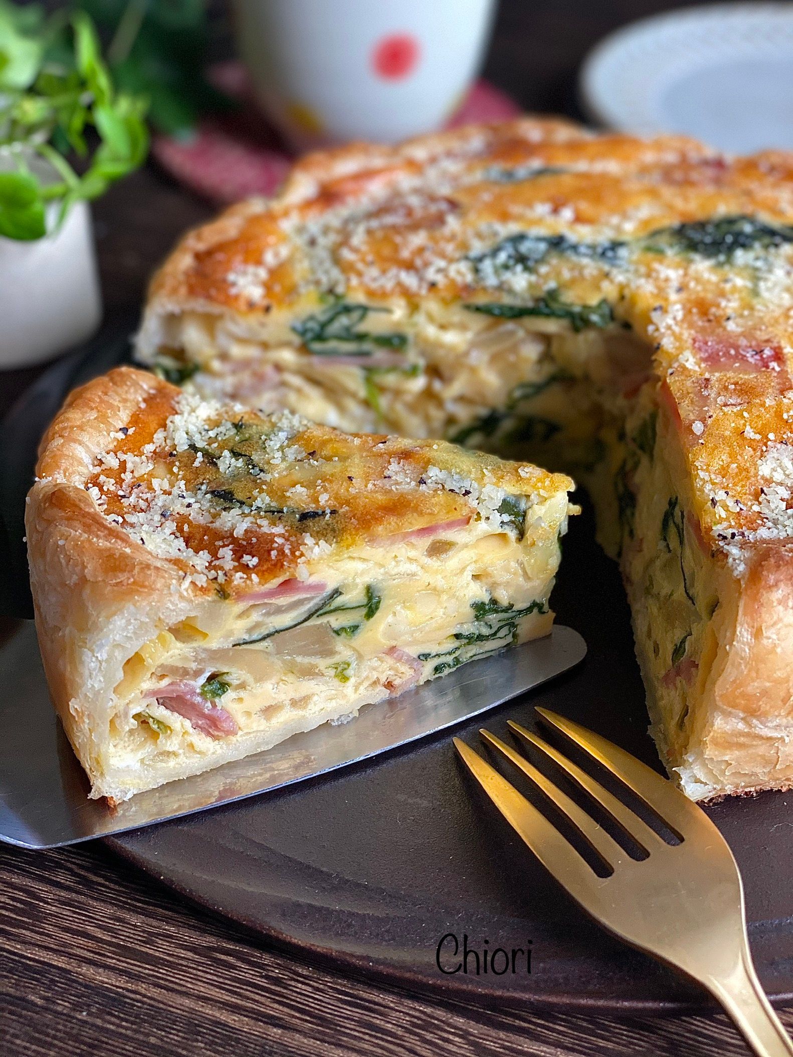 基本のほうれん草とベーコンのキッシュ