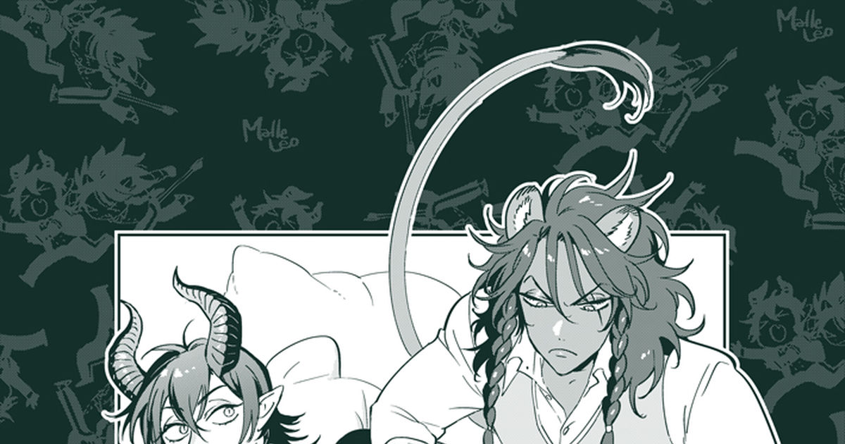 同人誌 マレレオ再録集 白 ホワイト White せっけん ツイステ レオナ