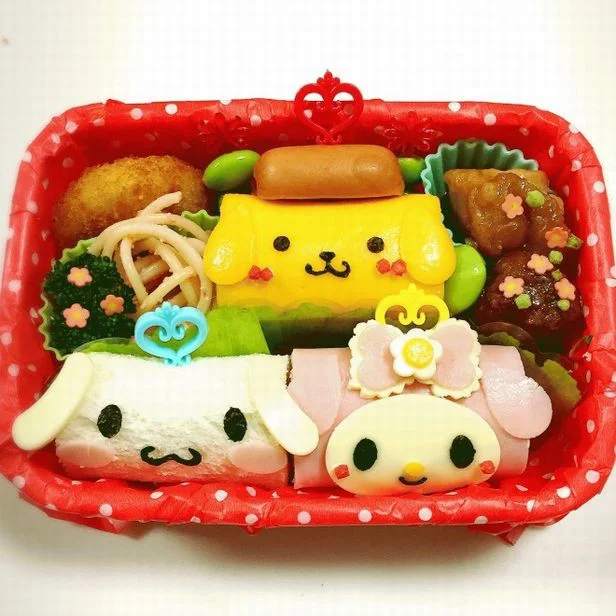 ダイソーお弁当キャラ弁サンリオごはん型