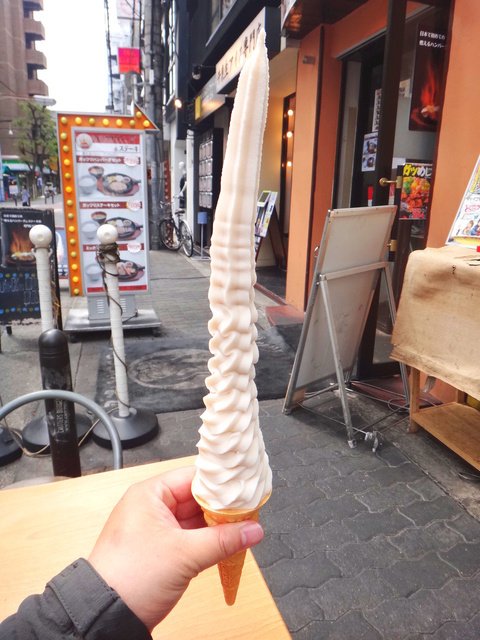 口コミ一覧 : Long Softcream アメリカ村店ロングソフトクリーム 旧店名 Pop Sweet- 四ツ橋 ソフトクリーム食べログ