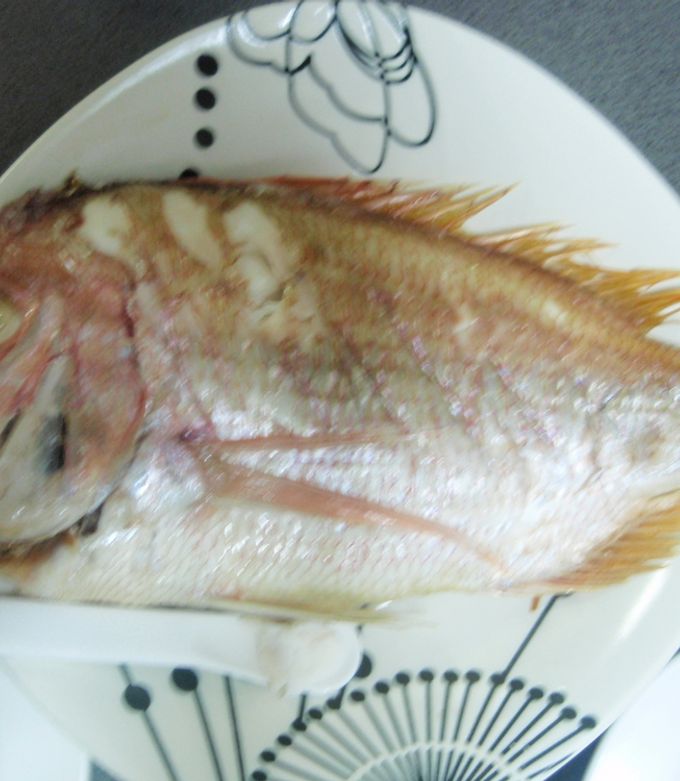 焼き魚に「ふり塩」をして、ヘルシオで焼くと簡単でおいしい