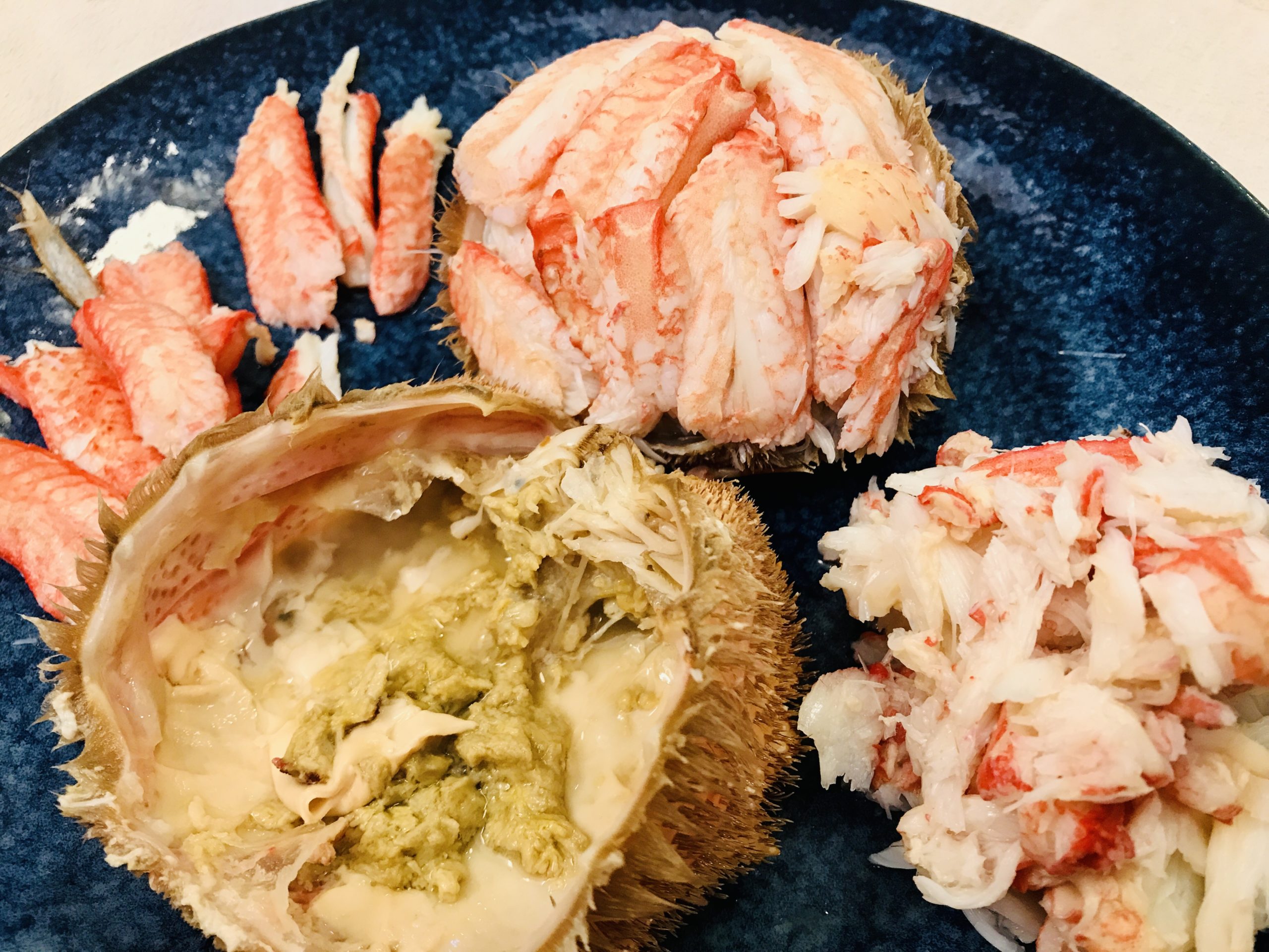 毛蟹 蒸し