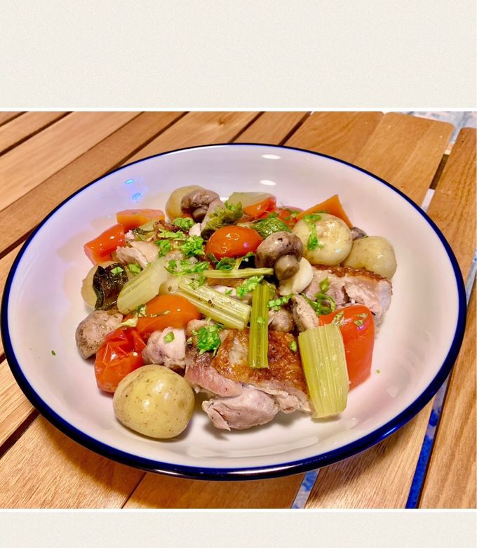 鶏もも肉のバター醤油ご飯 ストウブ作る炊き込みご飯レシピ やる気たこべいブログ