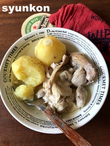 炊飯器に入れて炊くだけ😋, 「ほろほろ手羽じゃが煮」,2~3人前 , ・手羽元8本, ・新じゃがいも150g, ・酒 50ml, ・みりん50ml, ・水50ml, ・醤油大さじ2, ・砂糖大さじ2,＿＿＿＿＿＿＿＿＿＿＿＿＿＿＿＿, 📹YouTubeレシピ動画配信中📹, ￣￣￣￣￣￣￣￣￣￣￣￣￣￣￣￣,