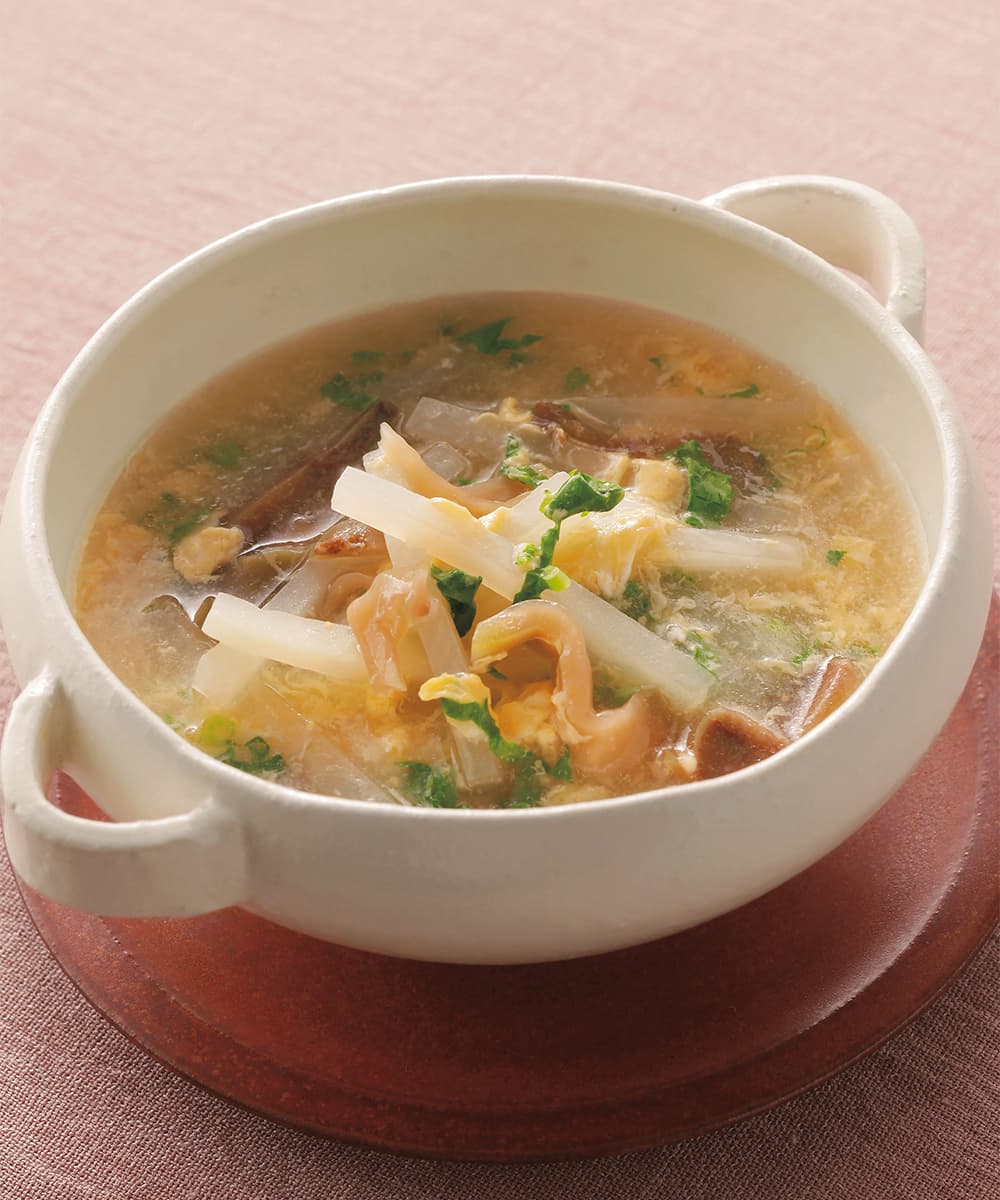 ねぎと卵のたまごスープ