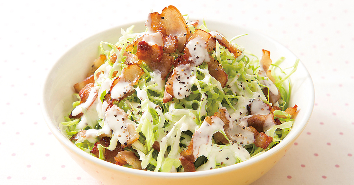 ホームページで人気の「千切りキャベツ」レシピを紹介！ サラダクラブアレンジレシピ＜千切りキャベツ編＞会社案内サラダクラブ
