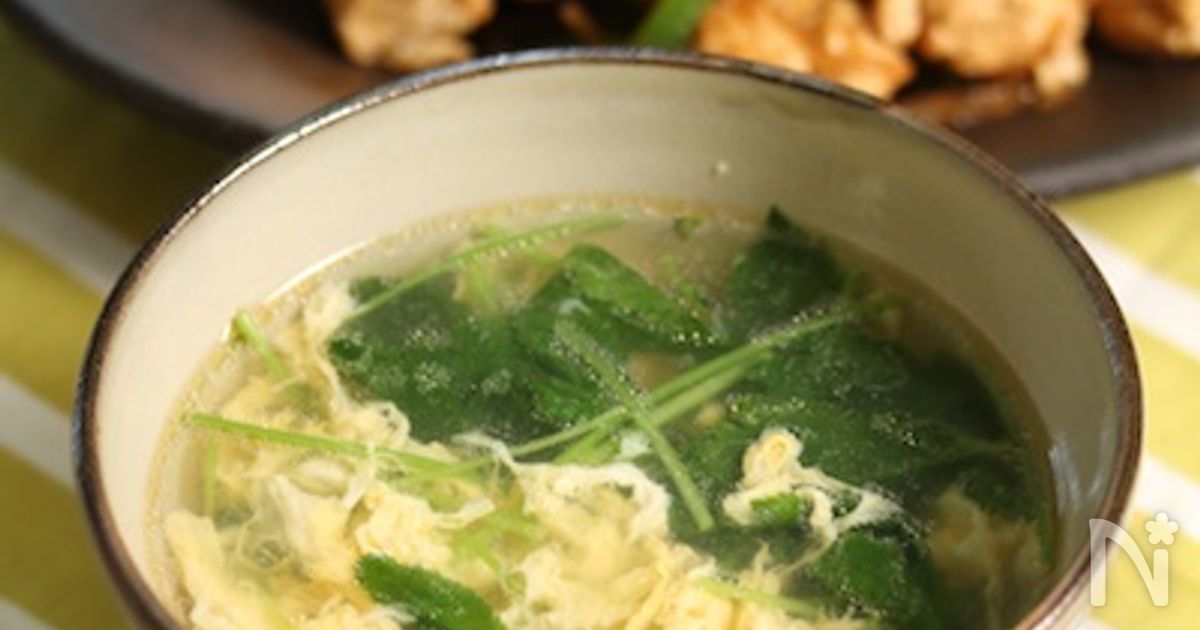 三つ葉のかきたまスープ by くりちゃびんクックパッド簡単おいしいみんなのレシピが392万品