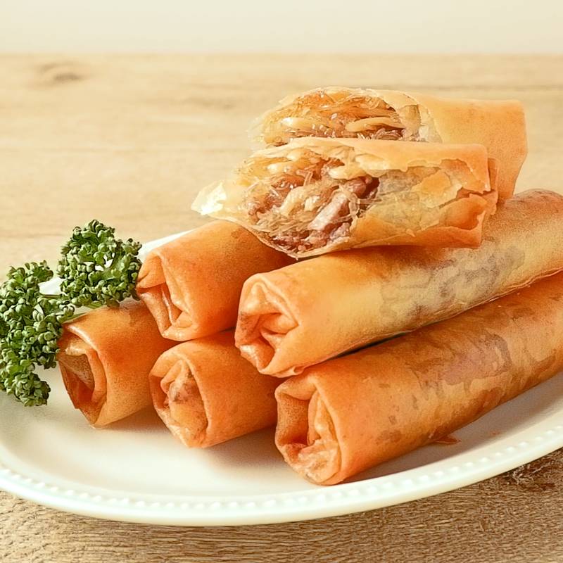 ひき肉で簡単 エスニック春巻き