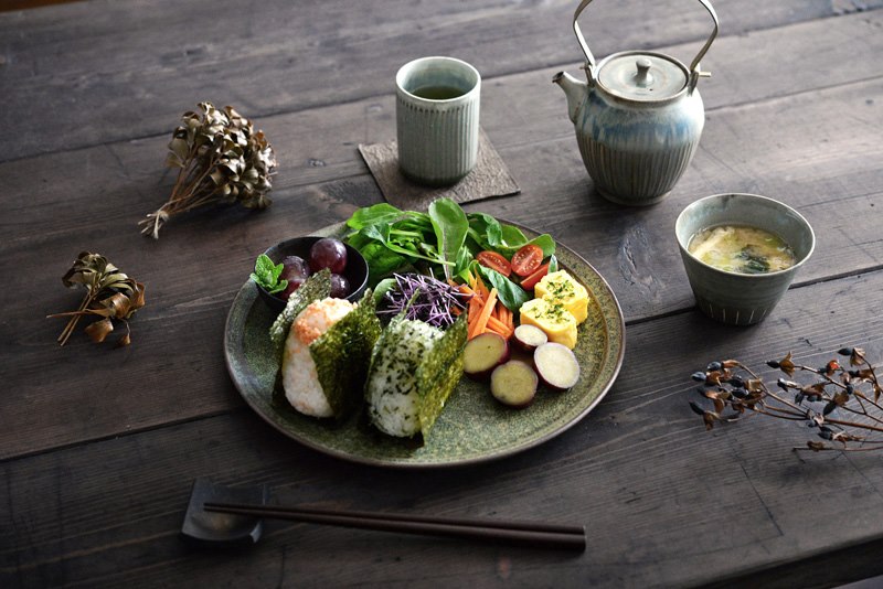 シンプルなクロワッサンサンドのワンプレート朝ごパンみずのさちこ