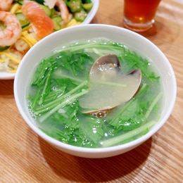 あさりのお吸い物 汁物 のレシピ 作り方：白ごはん.com