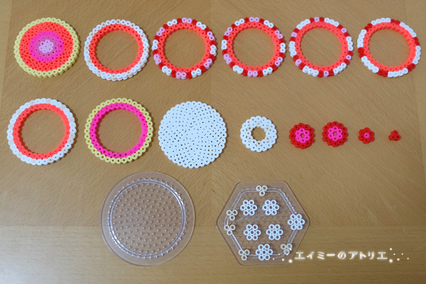 アイロンビーズ作ってます！図案 レシピ 紹介します♪ 立体ケーキ ☆図案☆