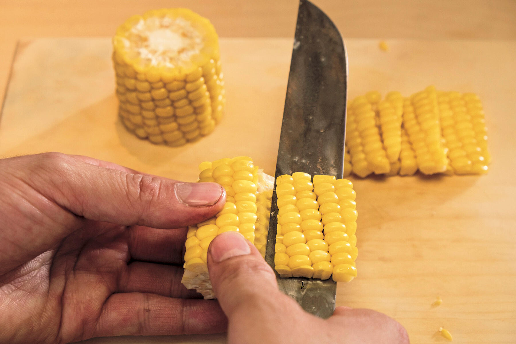 サクプチ🤤とうもろこしのかき揚げ くら寿司のトウモロコシのかき揚げ風♥小麦粉も天ぷらこも使わない！とうもろこしの時短レシピ♪