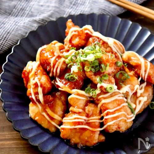 てりマヨ甘酢チキン南蛮 鶏むね肉しっとり柔らか♡