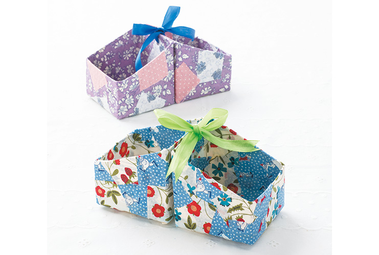 簡単リサイクル作品「はぎれと牛乳パックの小物入れ」作り方ぬくもり