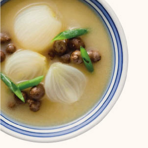 千切り玉ねぎのお味噌汁