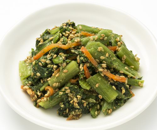 青菜の胡麻和え日本食の知恵 健康和惣菜 ながいきおまめ