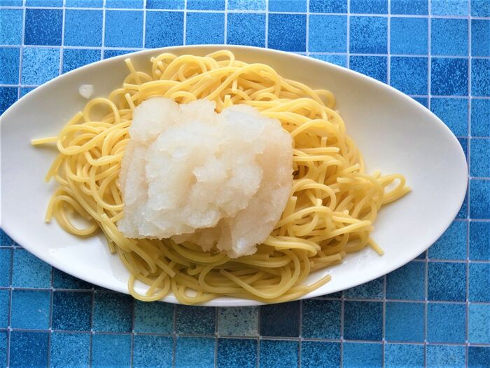 ツナと大根おろしで和風パスタ 温