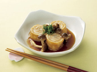 やわらか油揚げの豚巻きヤオコーレシピ by Cooking Support