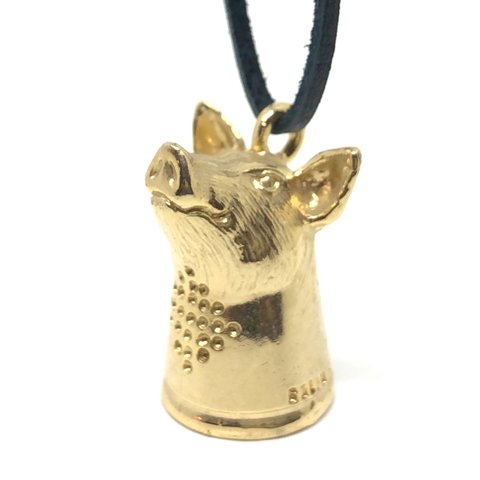 ブタさんのK18ペンダント ネックレスは K10ゴールド、192-Peiichi日々の暮らしを心地よくするハンドメイドやアンティークのマーケットプレイス