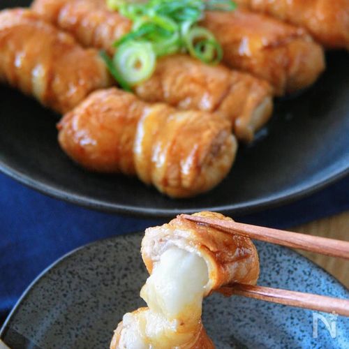 もっちり食感！ 餅入り肉巻き