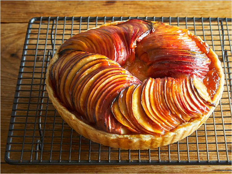 りんごカスタードタルト横浜市港南区アイシングクッキー＆シュガー教室「acorne アコルネ 」